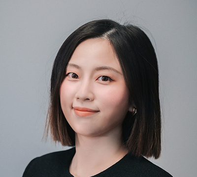 Smiling young asian woman