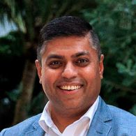 Middle age smiling man